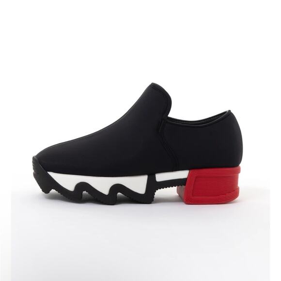 IRI WES I Black Red Low Top Sneaker Fun Trendy Chunky Pop of Color Y2K - Picture 1 of 16